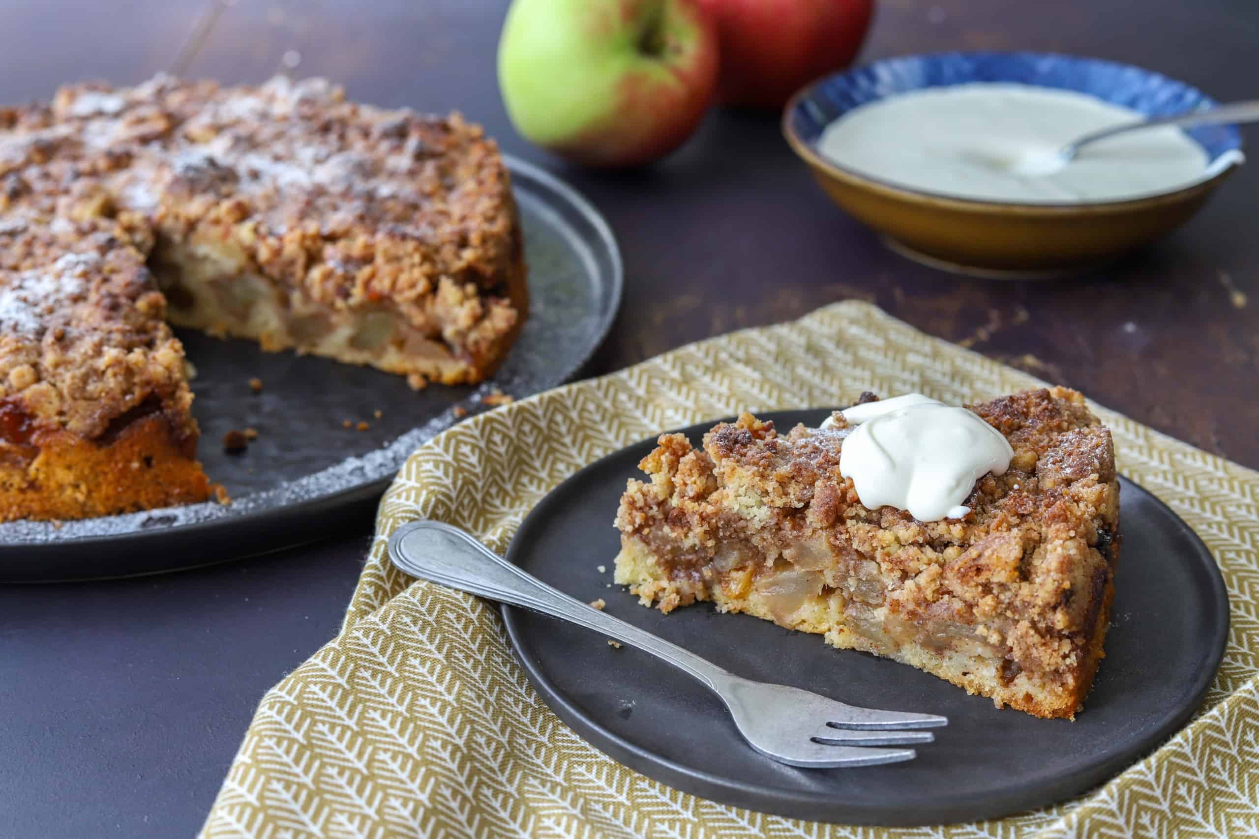 Appelkruimeltaart met appels uit de Betuwe